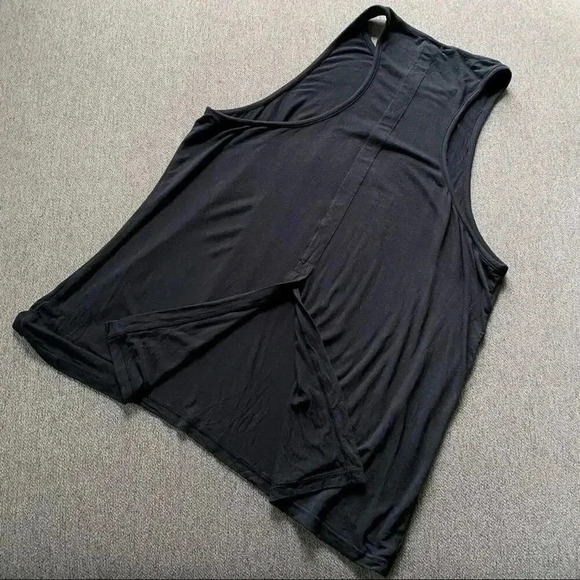 Gymshark Black Embroidered Front Workout Tank Top Small - Picture 4 of 4